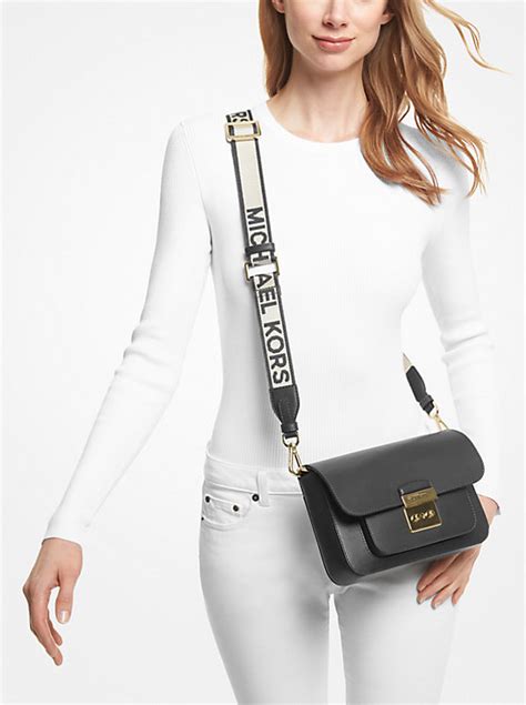 michael kors sloan editor belt bag black|sloan editor leather shoulder bag.